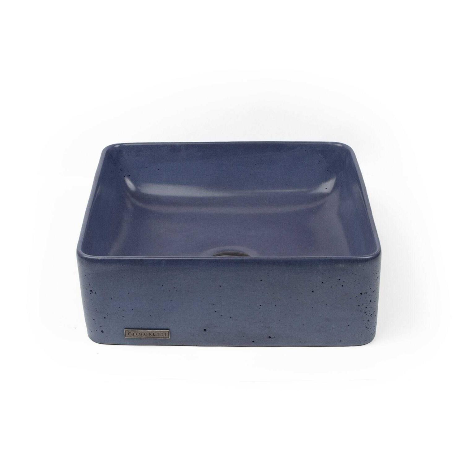 Concretti Designs Handmade Phoenix Concrete Vessel Sink/Washbasin phoenixlightblue1 - Cheap Fitting