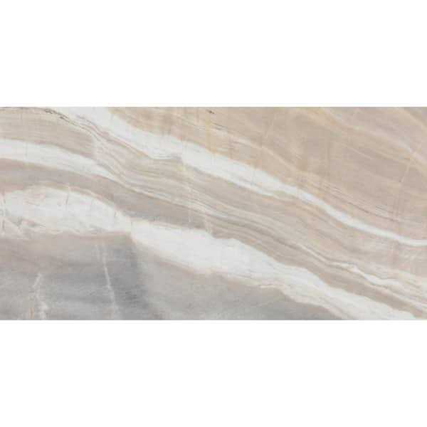 Daltile Artebella Pietra Gray Polished 12 in. x 24 Porcelain Floor and Wall Tile - Cheap Fitting