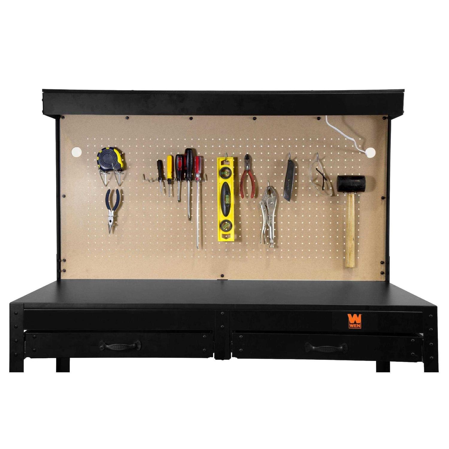 WEN 48-Inch Workbench with Power Outlets and Light - Cheap Fitting