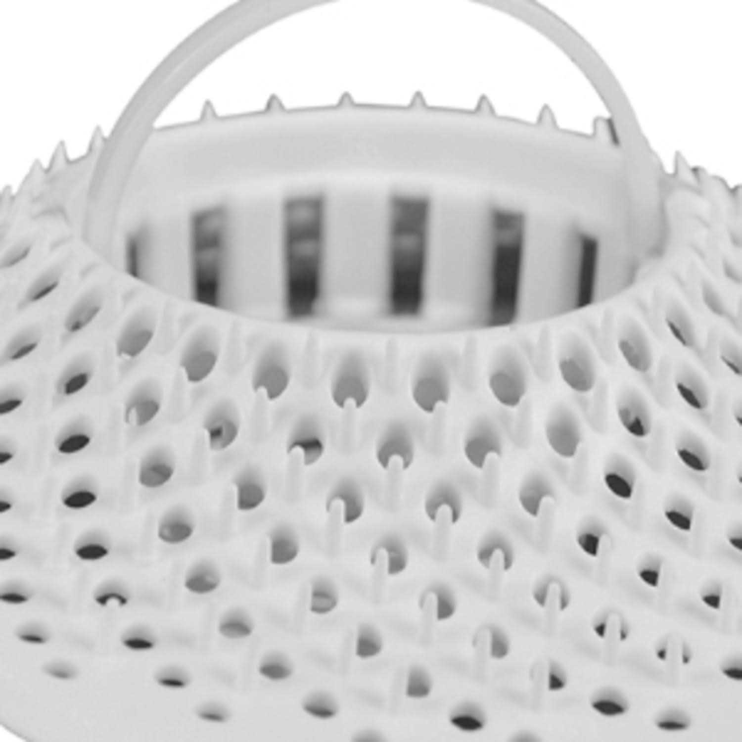 Ace White Plastic Hair Snare Drain Cover - Cheap Fitting