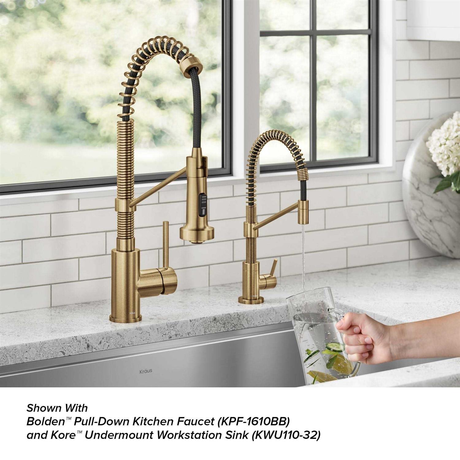 Kraus Bolden Single Handle Drinking Water Filter Faucet for Reverse Osmosis or Water Filtration System FF-104 - Cheap Fitting