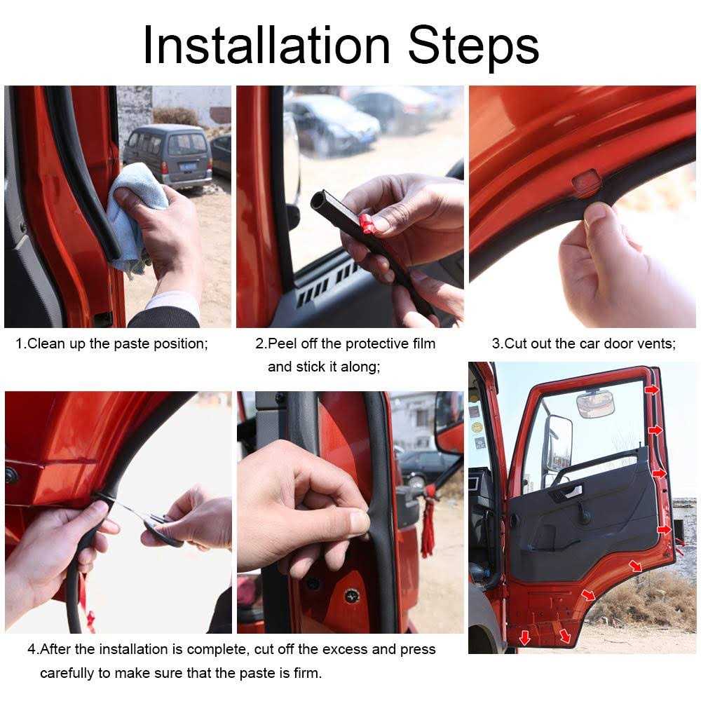 Storystore Universal Automotive Door Seal Strip D-Shape Self-Adhesive Weather Stripping for Car Truck Door Window Soundproof Noise Insulation Sealing - Cheap Fitting