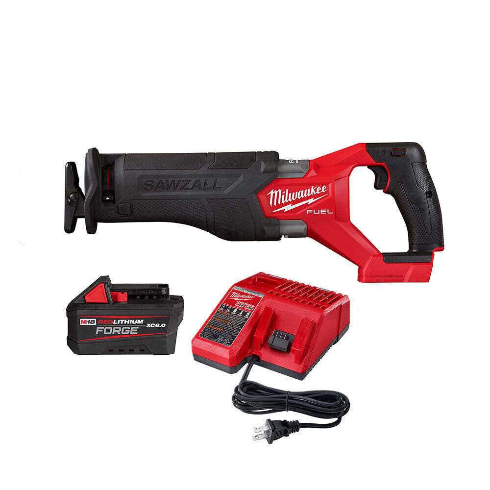 Milwaukee 2821-21F M18 FUEL Brushless Sawzall Reciprocating Saw Kit with FORGE 6.0Ah Battery - Cheap Fitting