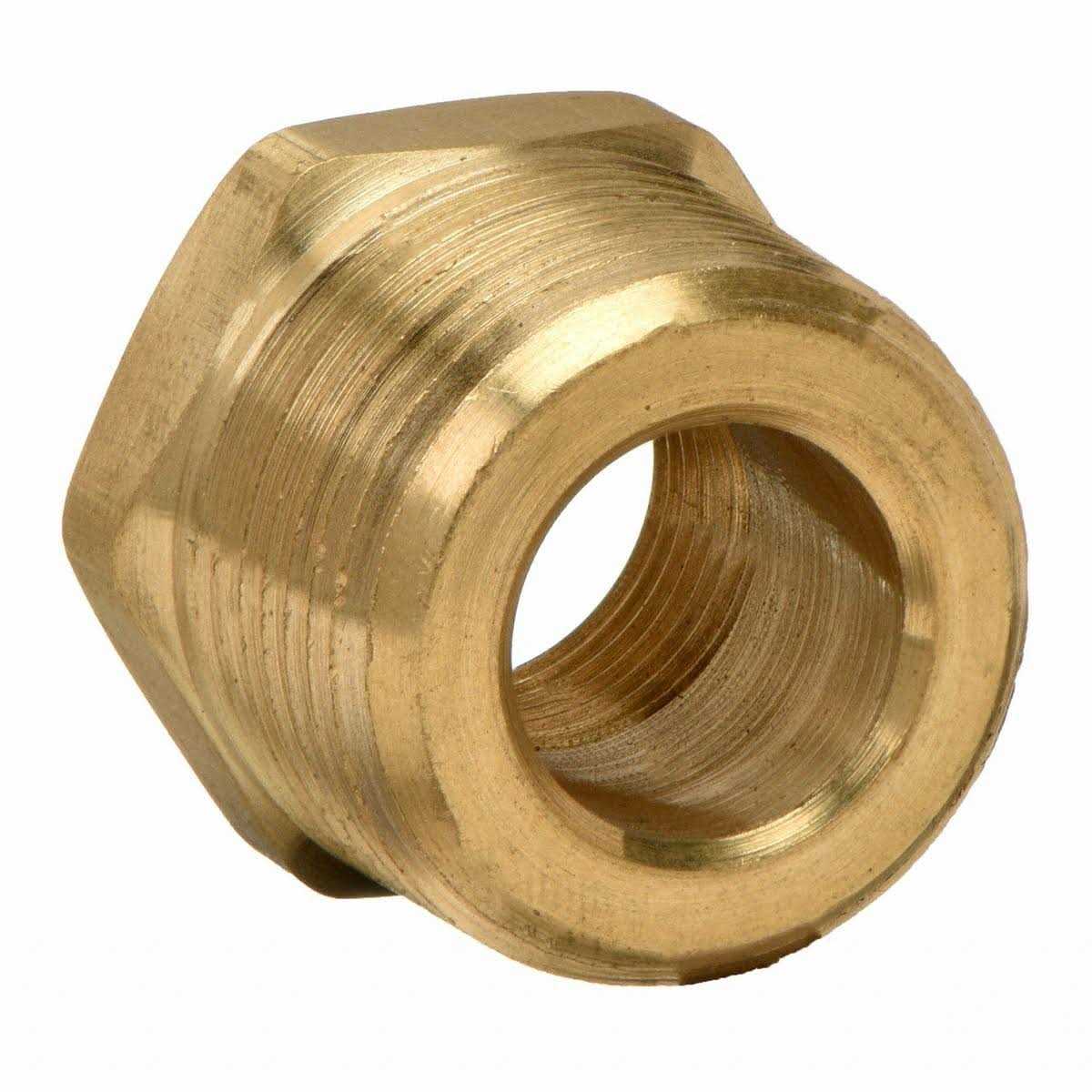ZORO SELECT Hex Bushing Brass 3/4 x 3/8 6AYX0 - Cheap Fitting