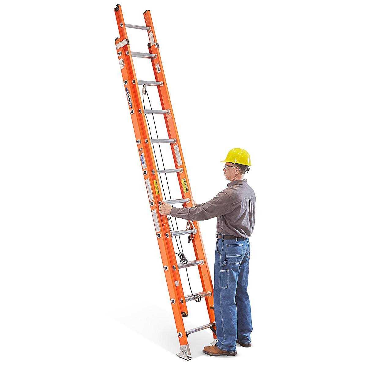 Werner Fiberglass Extension Ladder - Cheap Fitting