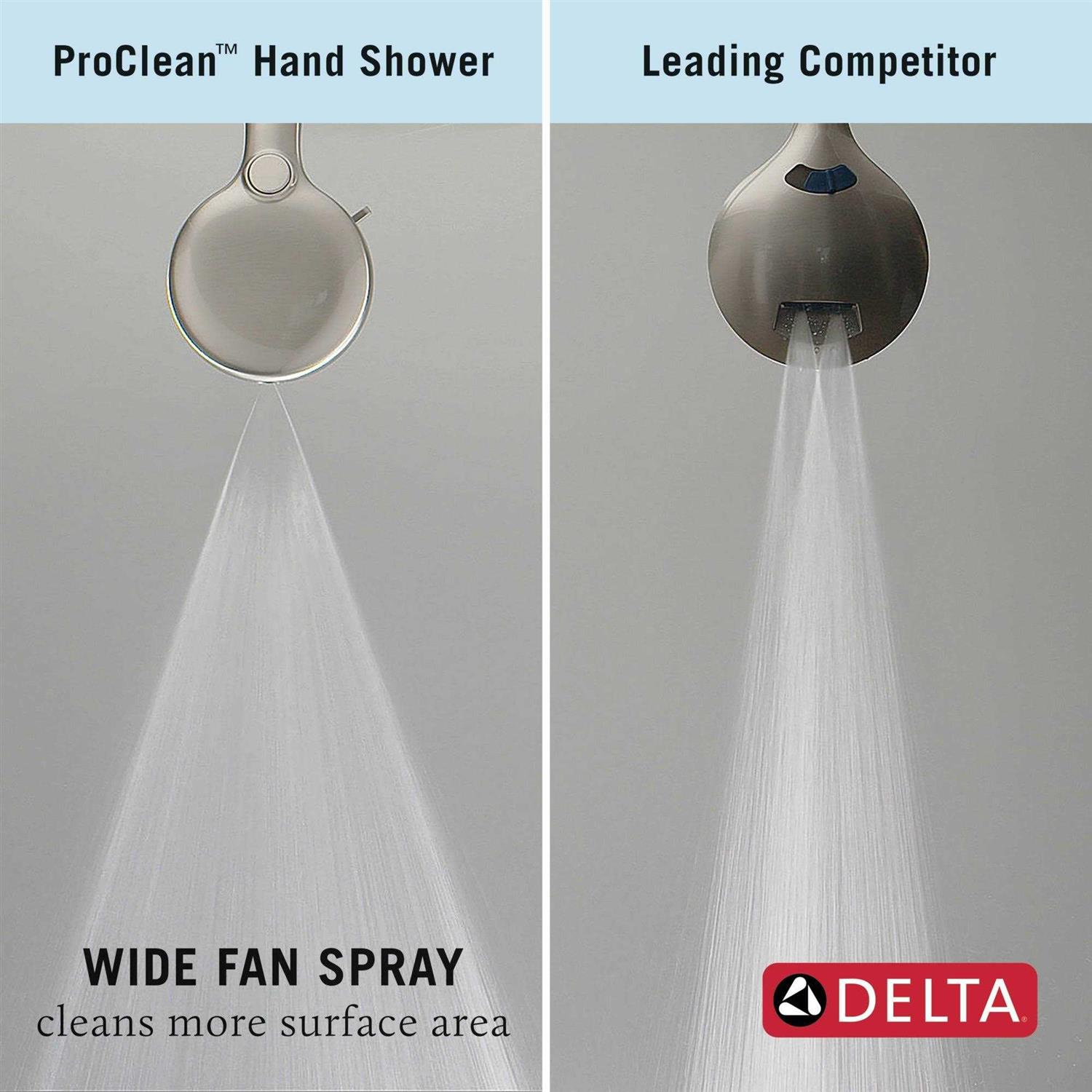 Delta Universal Showering 6-Setting Hand Shower with Cleaning Spray - Cheap Fitting