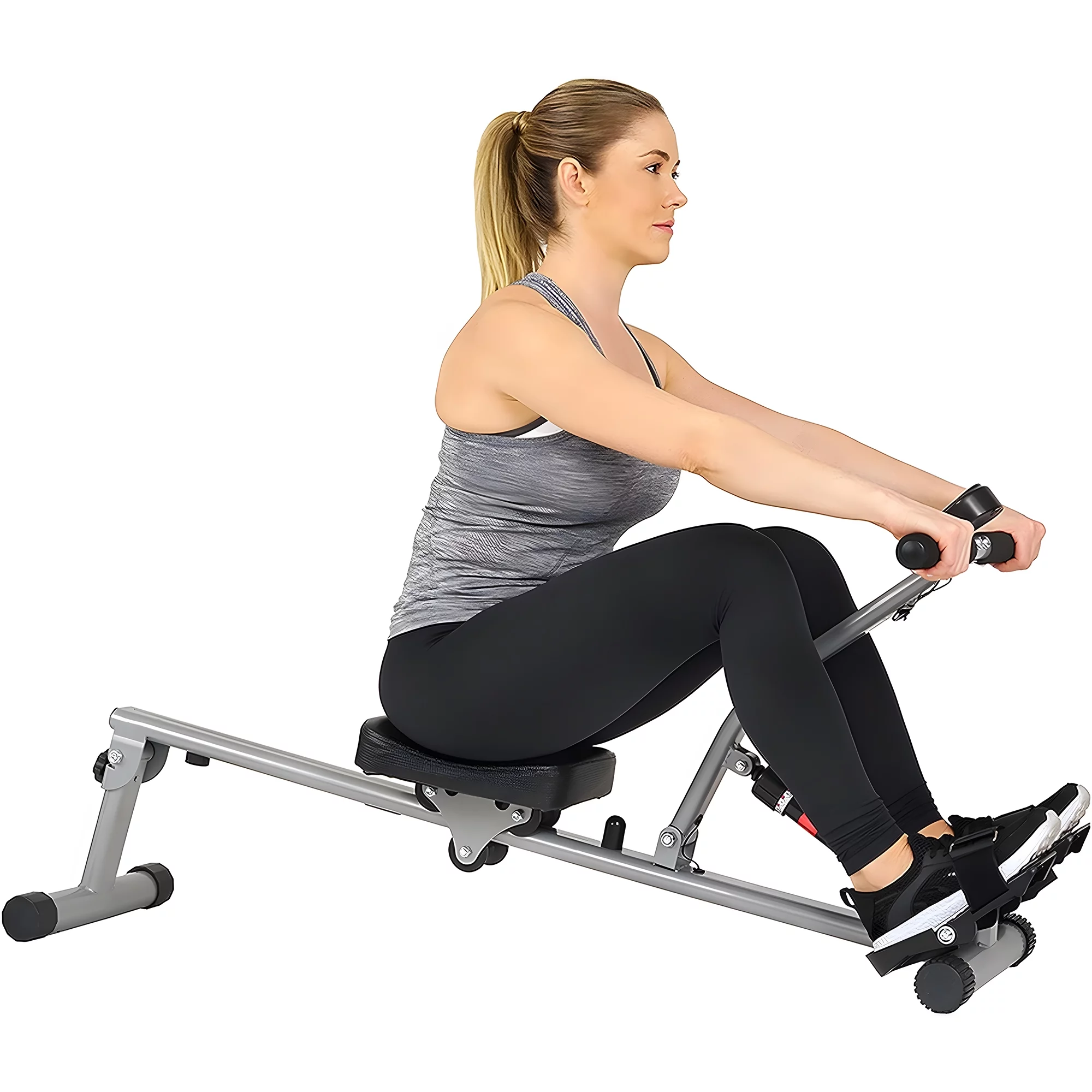 Dubbin Rowing Machine Rower with 12 Level Adjustable Resistance, Digital Monitor and 220 LB Max Weight - Cheap Fitting