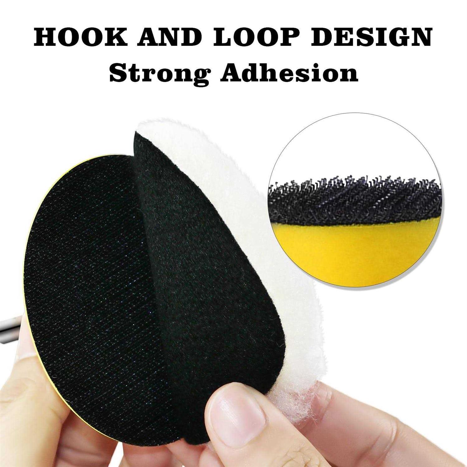 HITTLWARE 32 Pieces Car Headlight Restoration Kit 3 Inch Headlight Cleaner Restorer with ¼” ⅛” Shank - Cheap Fitting