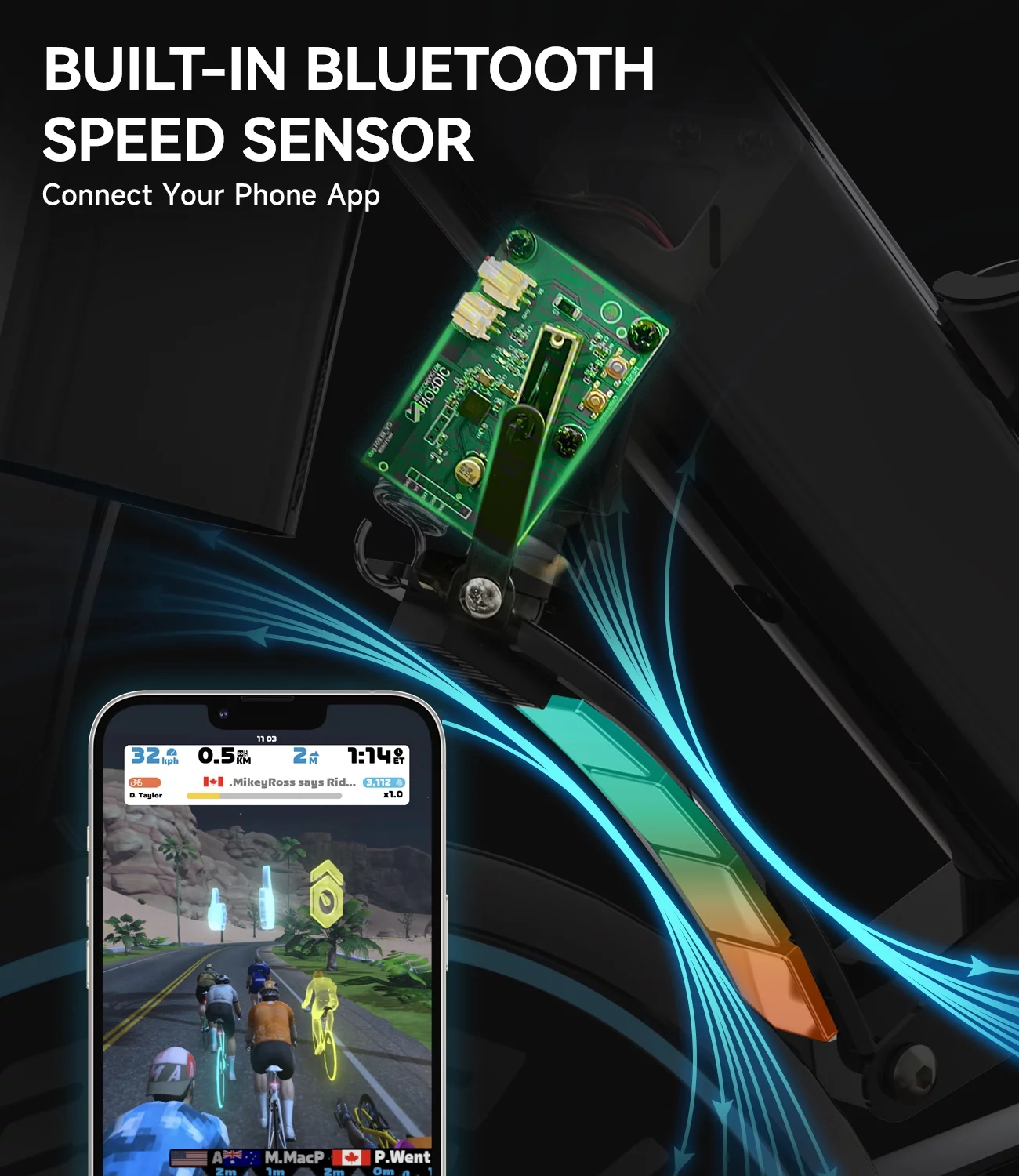 Pooboo Bluetooth Magnetic Exercise Bike Indoor Cycling Bike Stationary Bikes 40lbs Flywheel 350lbs - Cheap Fitting