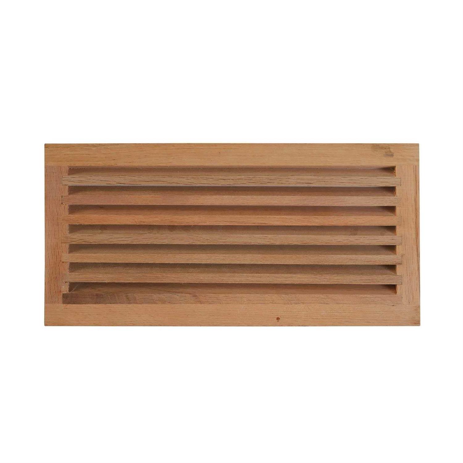 Welland Red Oak Hardwood Register Cold Air Return Wall Vent - Cheap Fitting