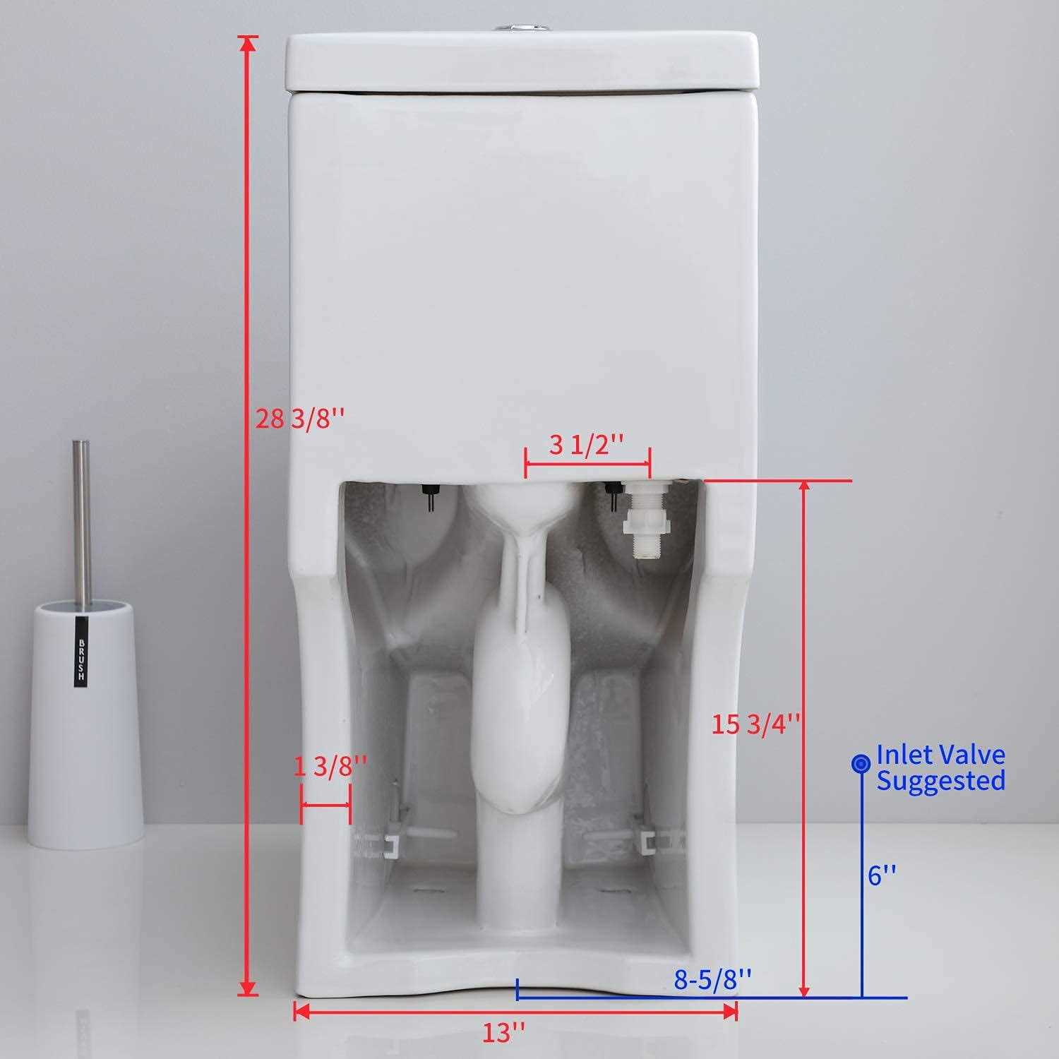 HOROW Hwmt-8733 Small Compact One Piece Toilet For Bathroom Powerful & Quiet Dual Flush Modern Toilet - Cheap Fitting
