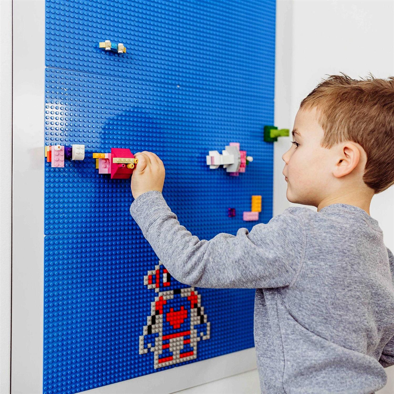 Creative QT Large Play-Up Building Brick Grey 24×34 Activity Wall Panel for Kids & Toddlers - Cheap Fitting