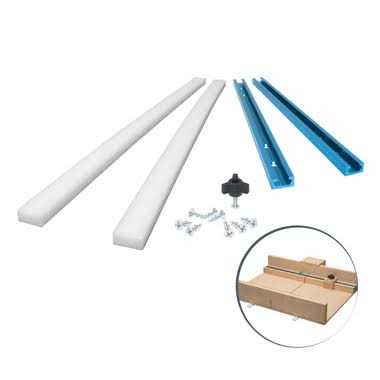 Powertec 71673 Table Saw Sled Kit w/T-Tracks Miter Bars Knob Bolt and Screws Set - Cheap Fitting