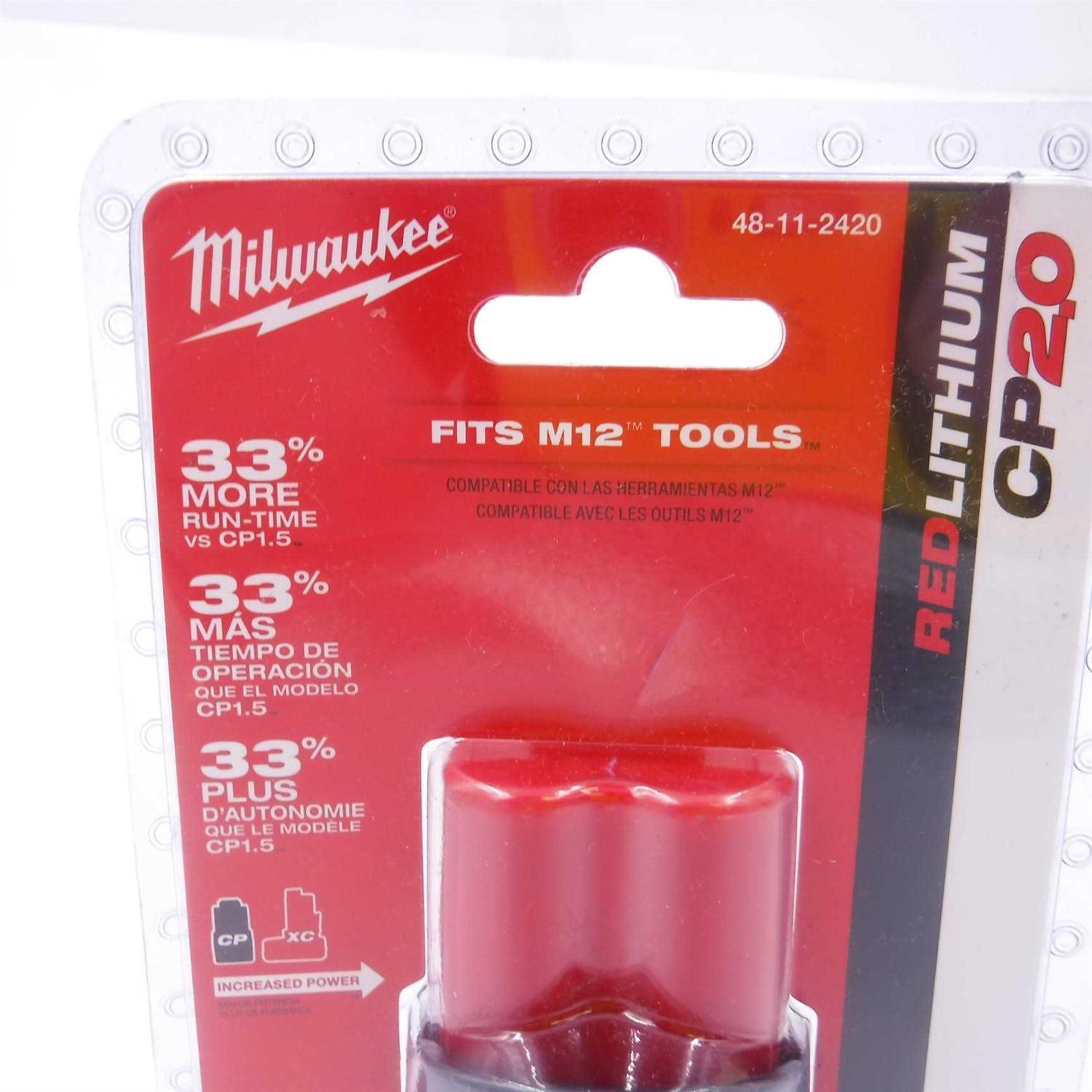 Milwaukee Battery REDLITHIUM M12 48-11-2420 - Cheap Fitting