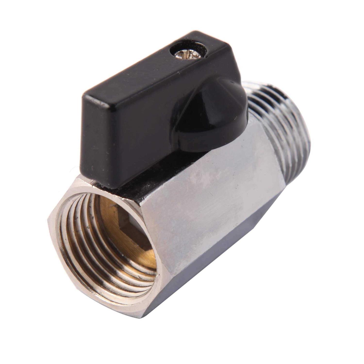Metaland Brass Mini Ball Valve NPT Female x Male Shut-Off Valve - Cheap Fitting