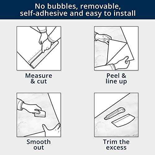 Instant Granite Premium Kitchen Countertop Vinyl Laminate Cover Easy Installation - Cheap Fitting