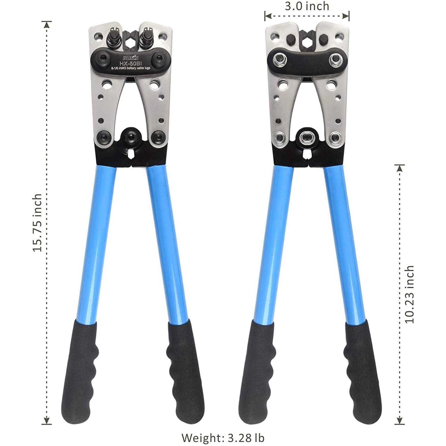 Iwiss iCrimp Cable Lug Crimping Tool for Heavy Duty Wire Lugs - Cheap Fitting