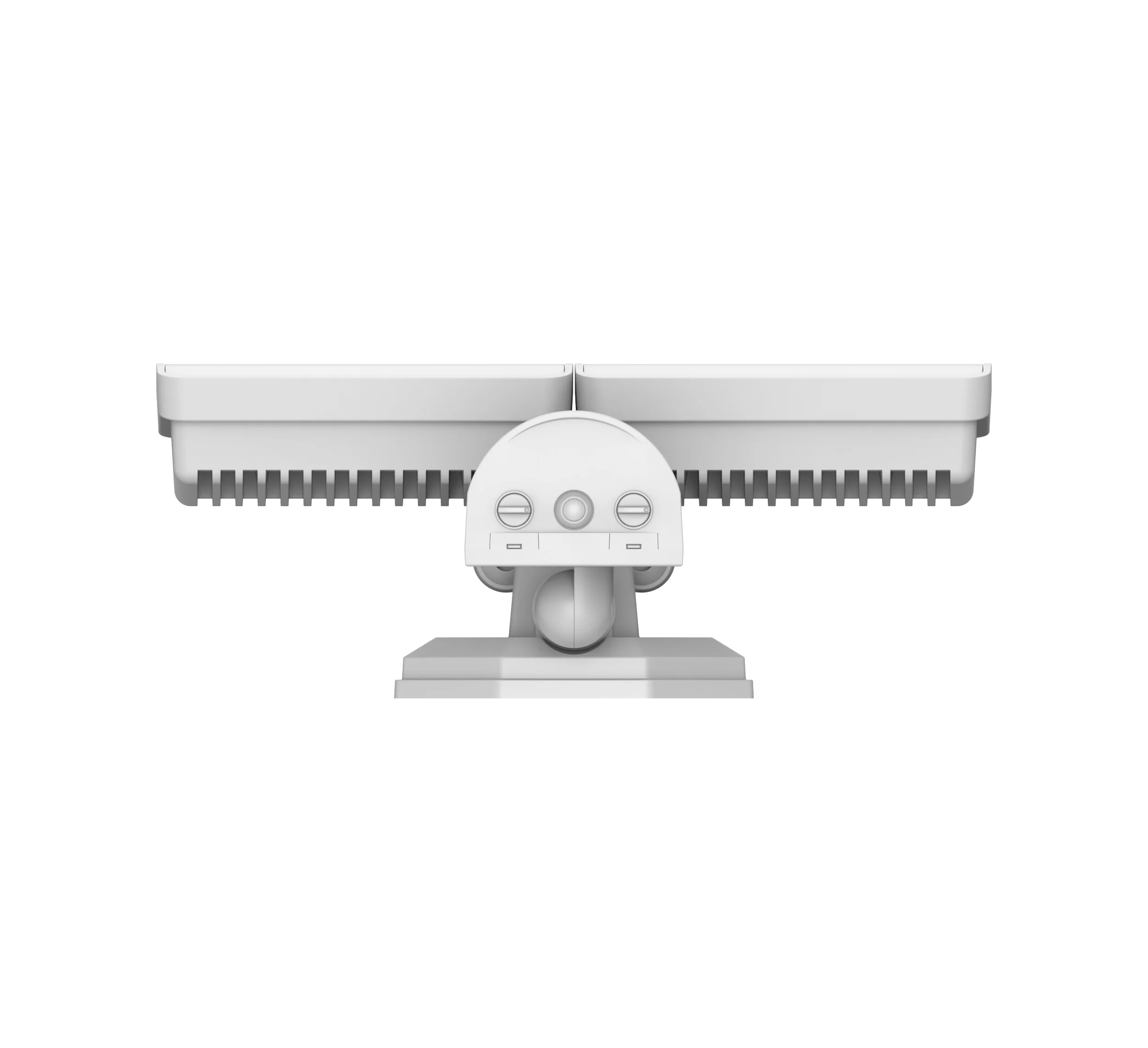 Hyper Tough 2 Head Security Light, 180°, 3000 Lumens, Solar - Cheap Fitting