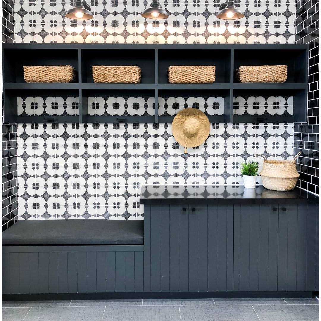 Enchante Decorative 8 x 8 Porcelain Field Tile in Moderno Bedrosians - Cheap Fitting