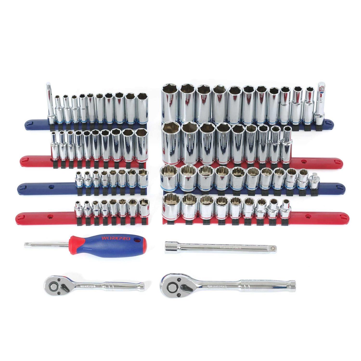 WORKPRO W009037A 322-Piece Home Repair Hand Tool Kit Basic Househo - Cheap Fitting