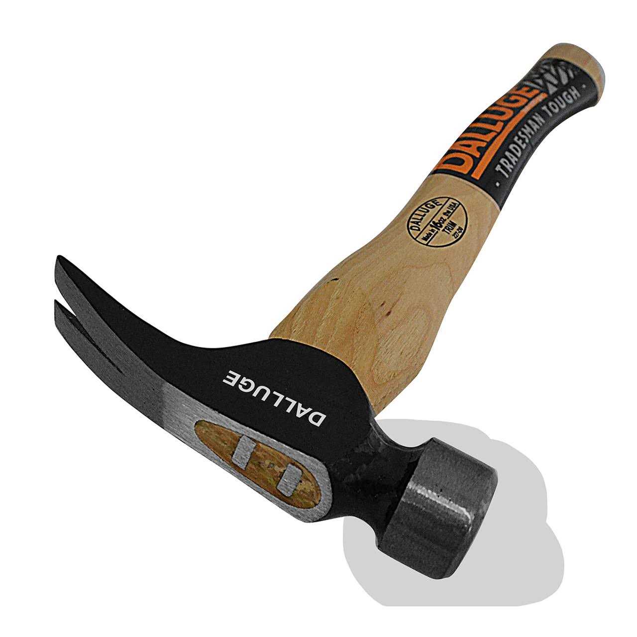 Vaughan 1650 Dalluge 16 oz Smooth Face Trim Hammer Hickory Handle - Cheap Fitting