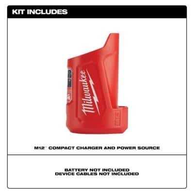 Milwaukee M12 12-Volt Lithium-Ion XC Extended Capacity 3.0 Ah Battery Pack with M12 Portable Power Source - Cheap Fitting