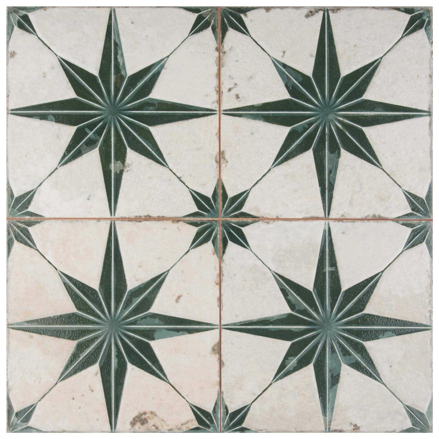 Kings 18 x 18 Ceramic Patterned Wall & Floor Tile Merola Tile - Cheap Fitting