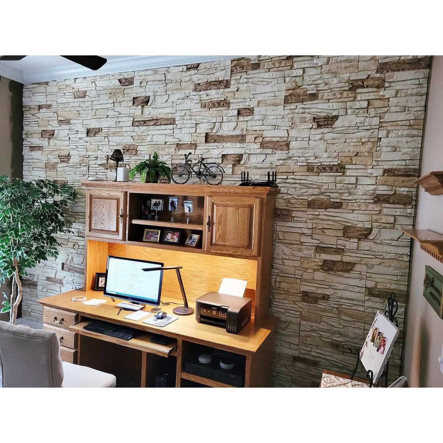 GenStone Faux Stacked Stone 90 Degree Outside Corner - Cheap Fitting