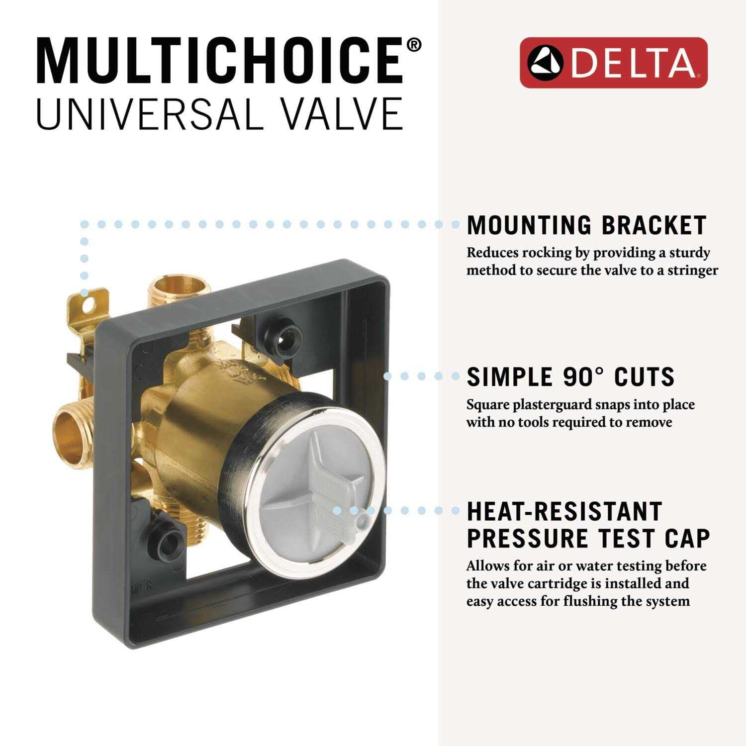 Delta MultiChoice Universal Tub / Shower Rough in Valve R10000-UNWS - Cheap Fitting