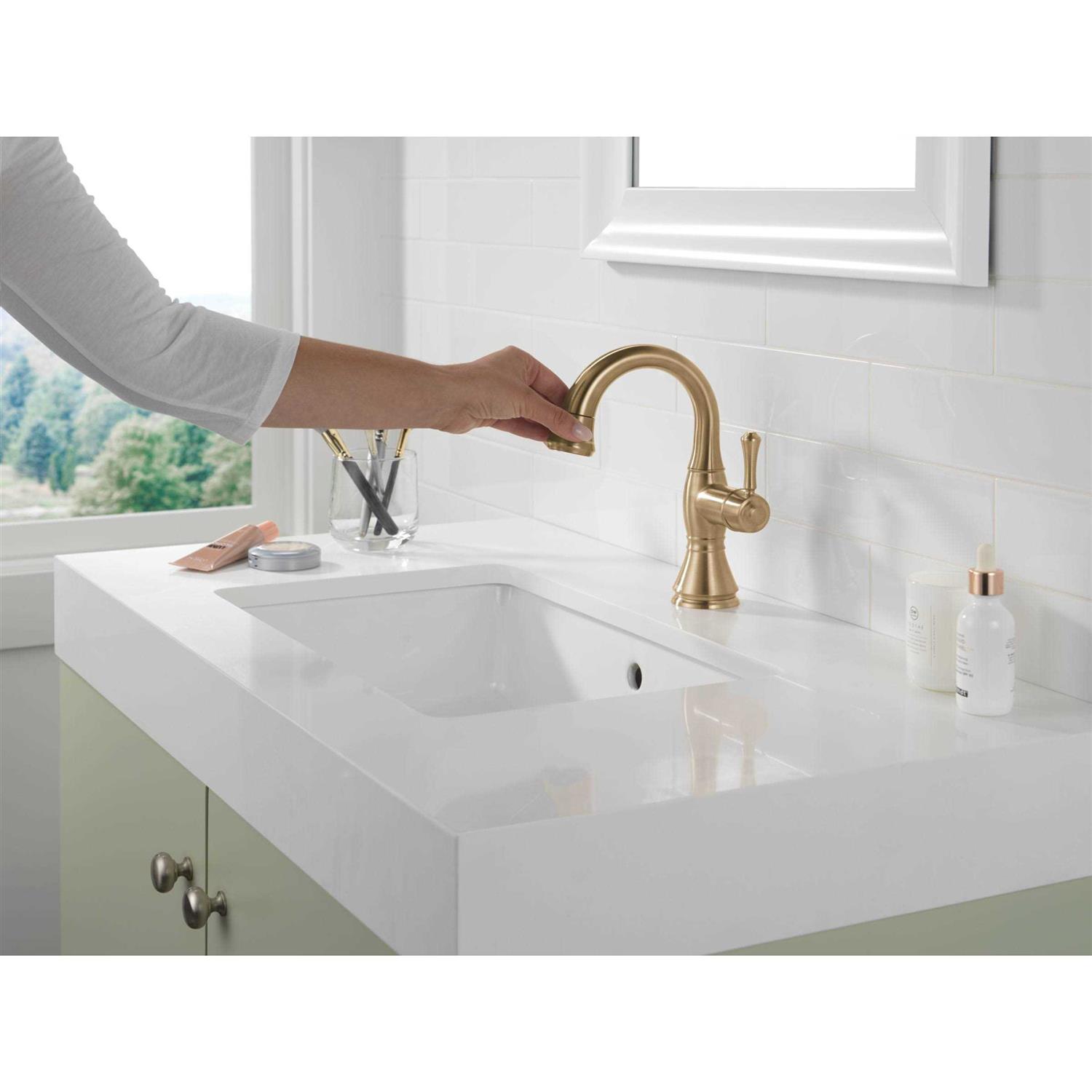 Delta Cassidy Single Handle Pull Down Bathroom Faucet 597 - Cheap Fitting