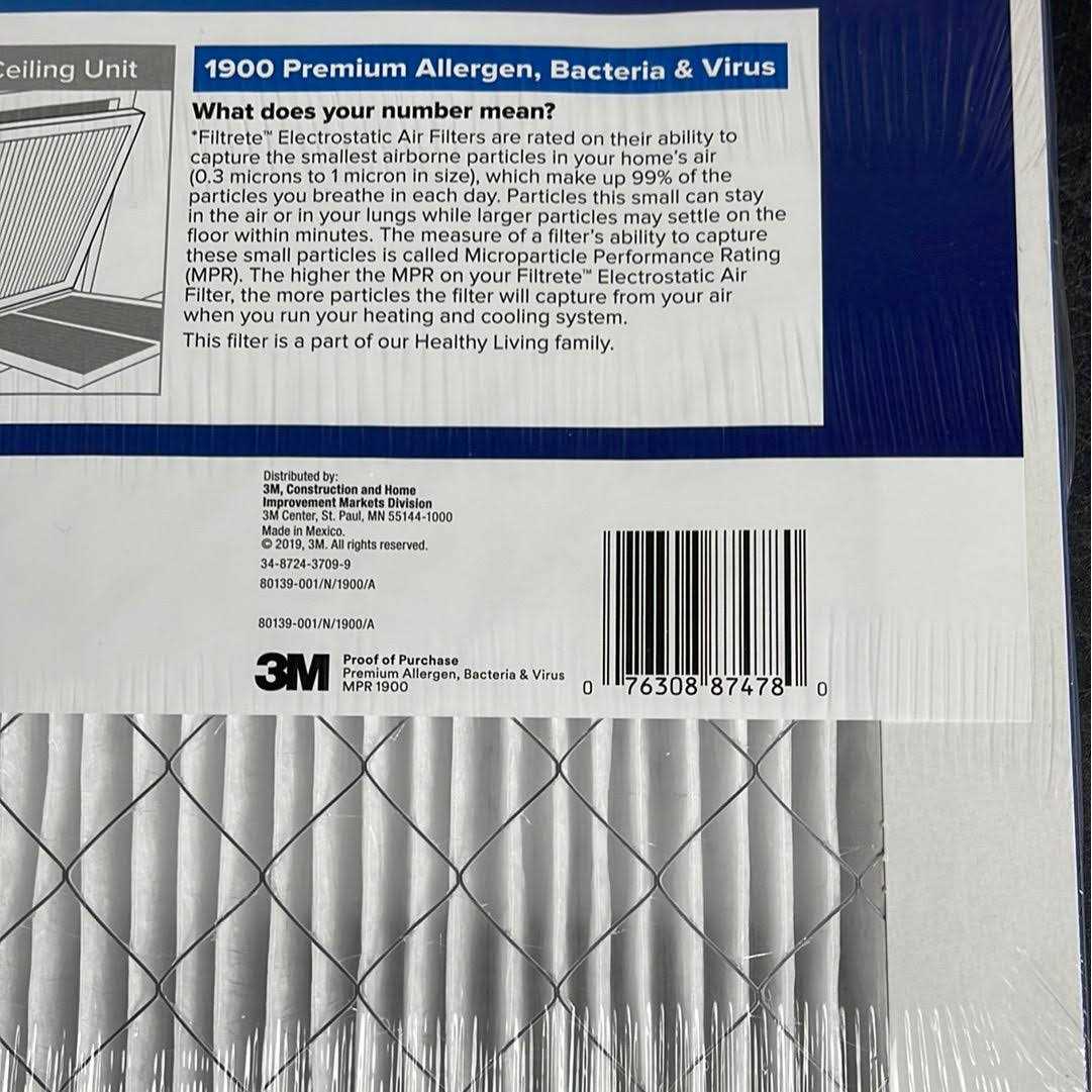 Filtrete Premium Allergen Bacteria and Virus Air Filter 1900 MPR - Cheap Fitting