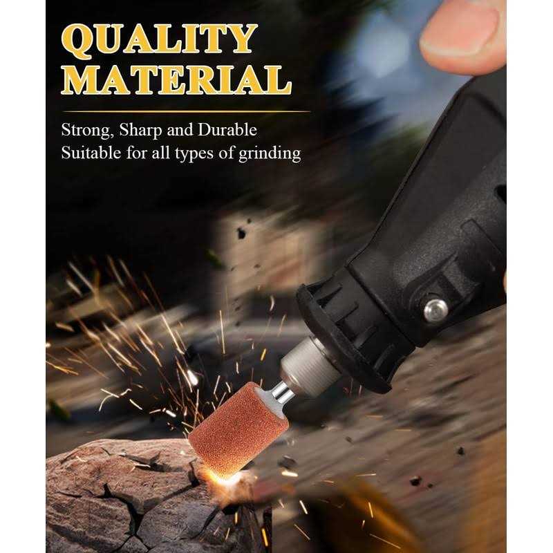 FOTYBEI Sanding Bits for Dremel Rotary Tool Grinding Stone Sanding Drill Bits with 1/8 Shank - Cheap Fitting