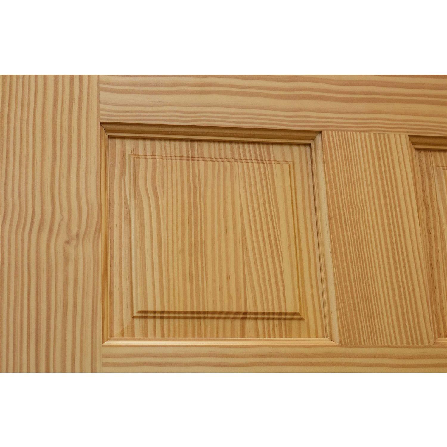 EightDoors 80 inch x 6 Panel Solid Wood Core Door - Cheap Fitting