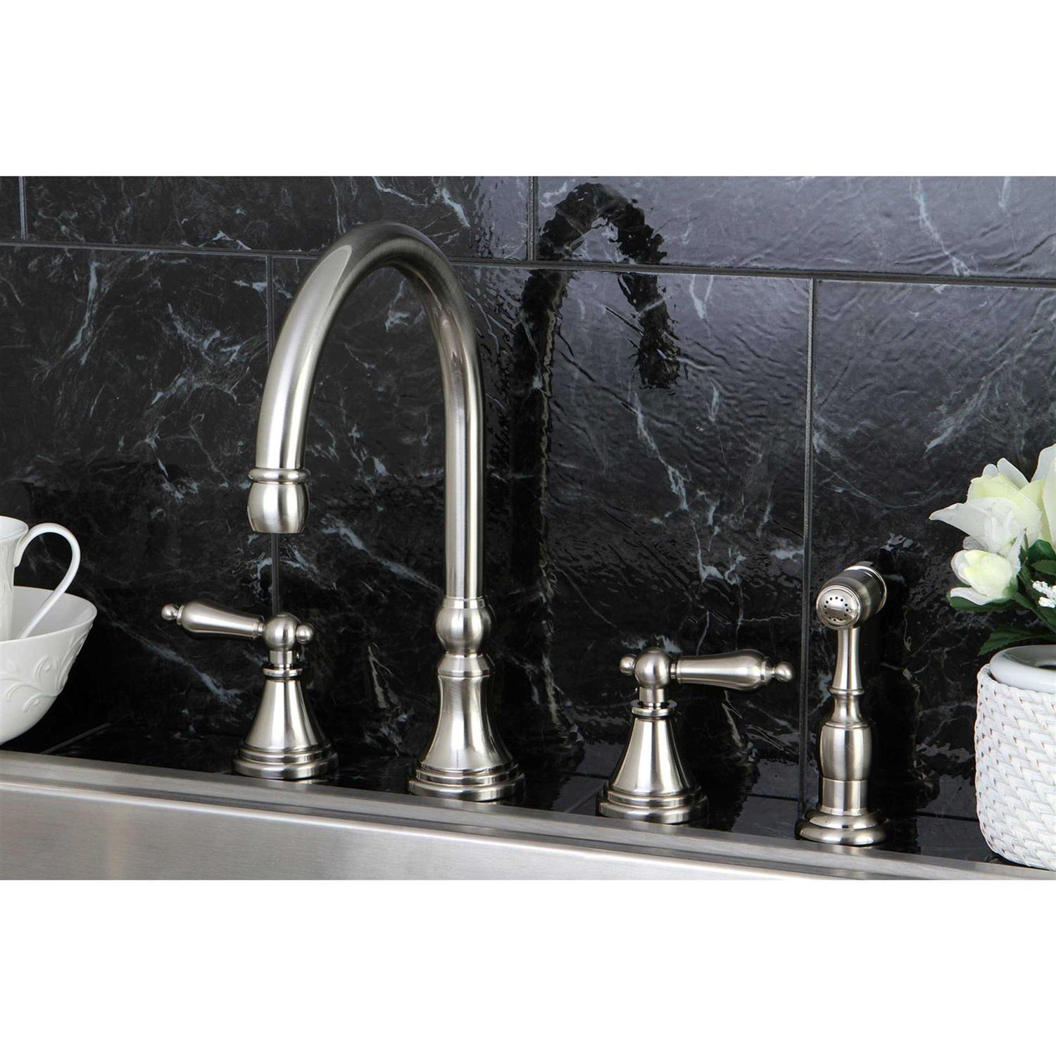 Kingston Brass KS2798ALBS Widespread Kitchen Faucet - Cheap Fitting