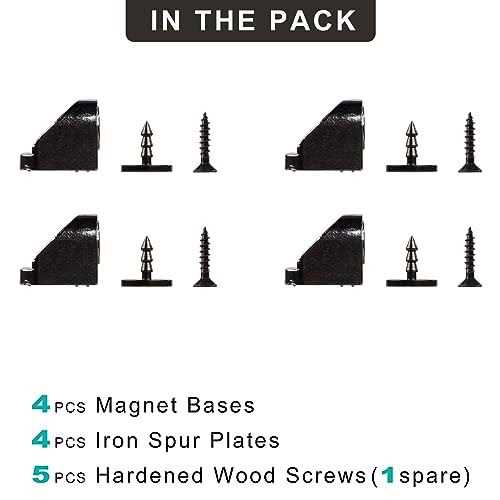 Keenkee 4 Set Magnetic Door Catch and Latch, Cabinet Magnets Hardware for Kitchen, Closet, Cupboard and Other Furniture Doors and Drawers Closer - Cheap Fitting