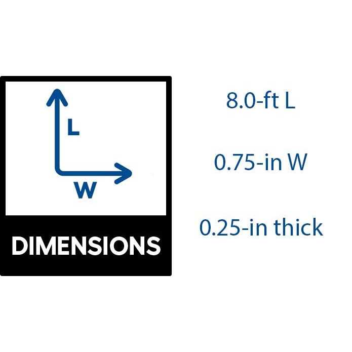 Veranda 2304 1/4 in. x 3/4 in. x 8 ft. PVC 5099134 - Cheap Fitting