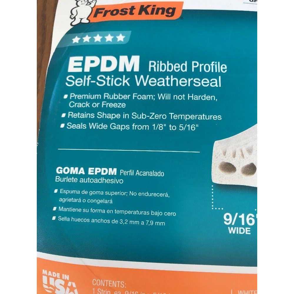Frost King EPDM Rubber Weatherseal White V27WA - Cheap Fitting