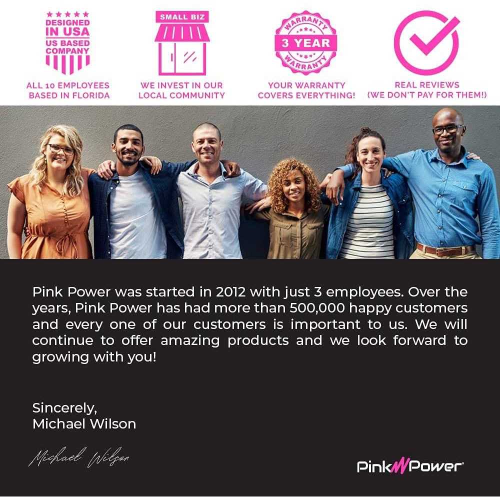 Pink Power Cordless Electric Screwdriver Set - Cheap Fitting