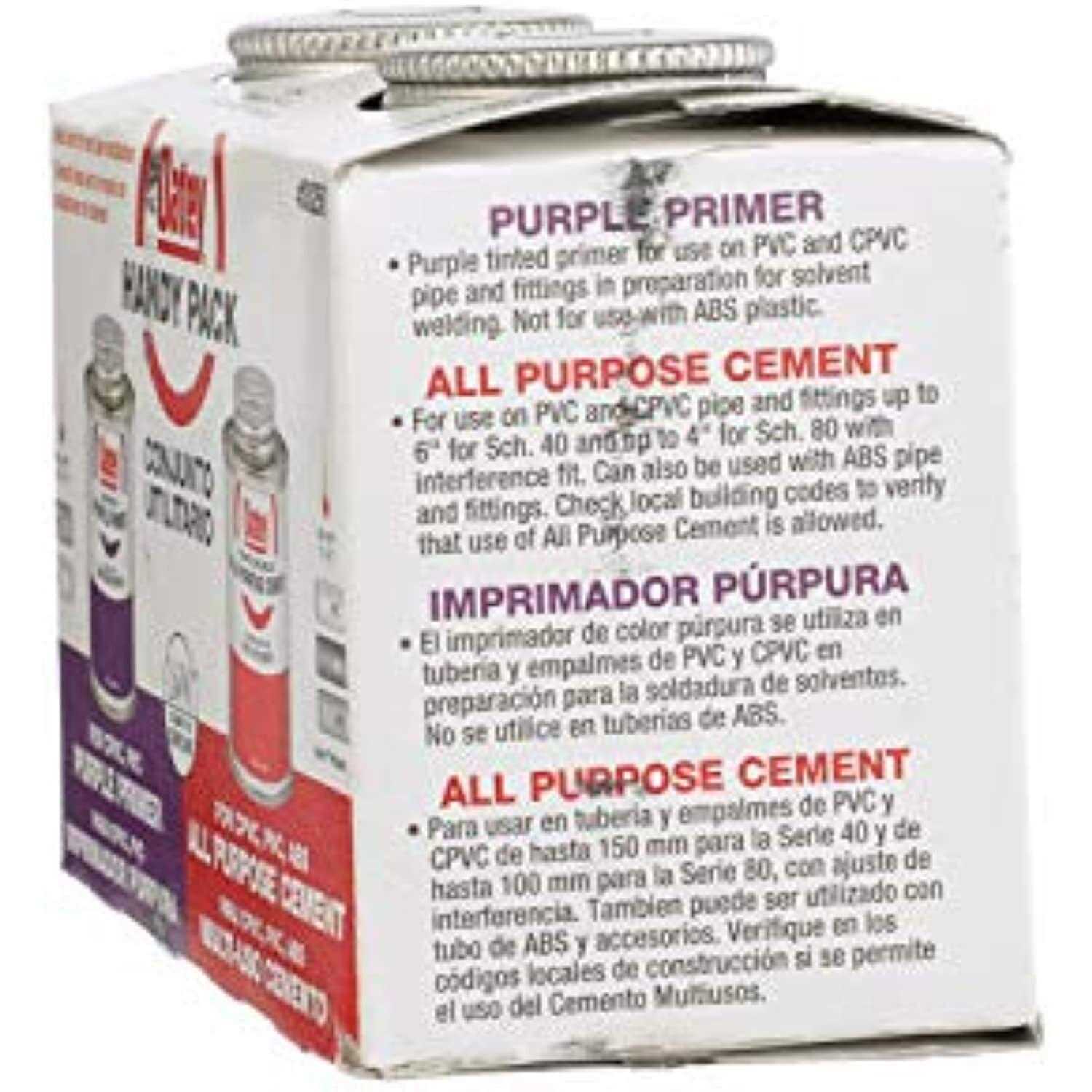Oatey 30250 Handy Pack Primer and Cement - Cheap Fitting