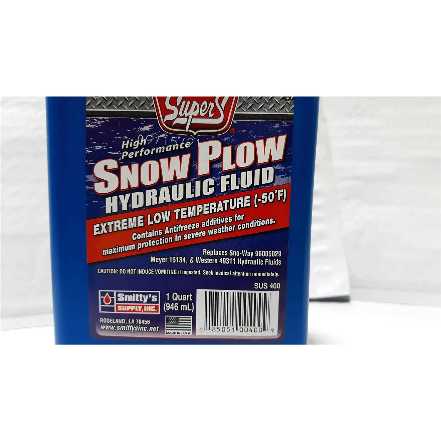 Super S Supers Snow Plow Hydraulic Fluid Snow Plow Oil - Cheap Fitting