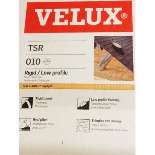 VELUX 10-in x 48-in Acrylic Rigid Self-flashing Aluminum Tubular Skylight in Gray | TSR 010 0000B - Cheap Fitting