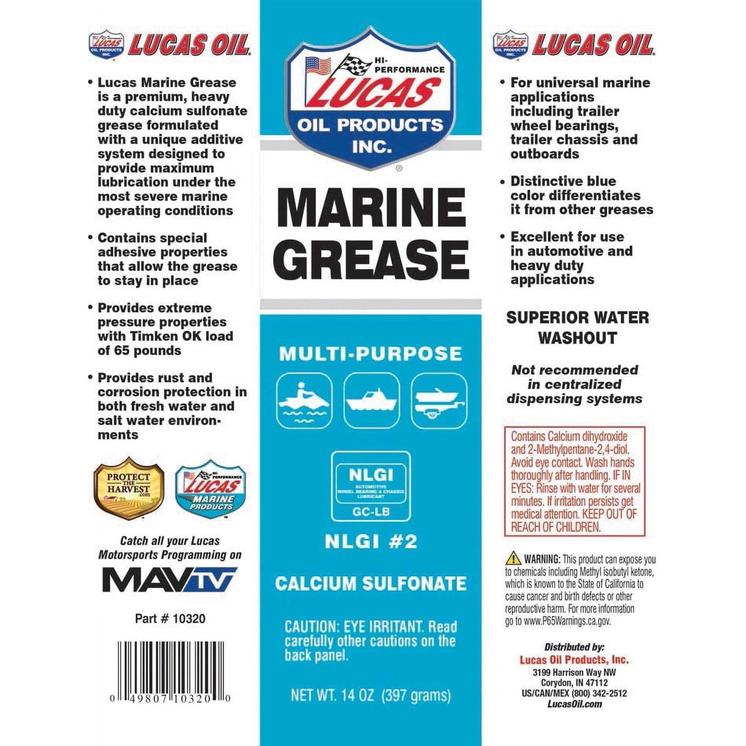 Lucas Oil Marine Grease - Cheap Fitting