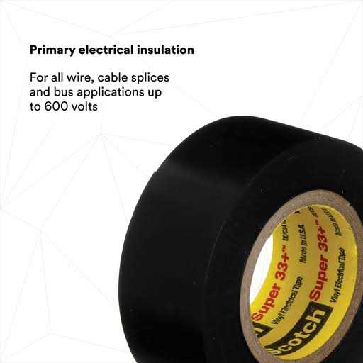 3M Scotch 33+ Super Vinyl Electrical Tape 06130 - Cheap Fitting