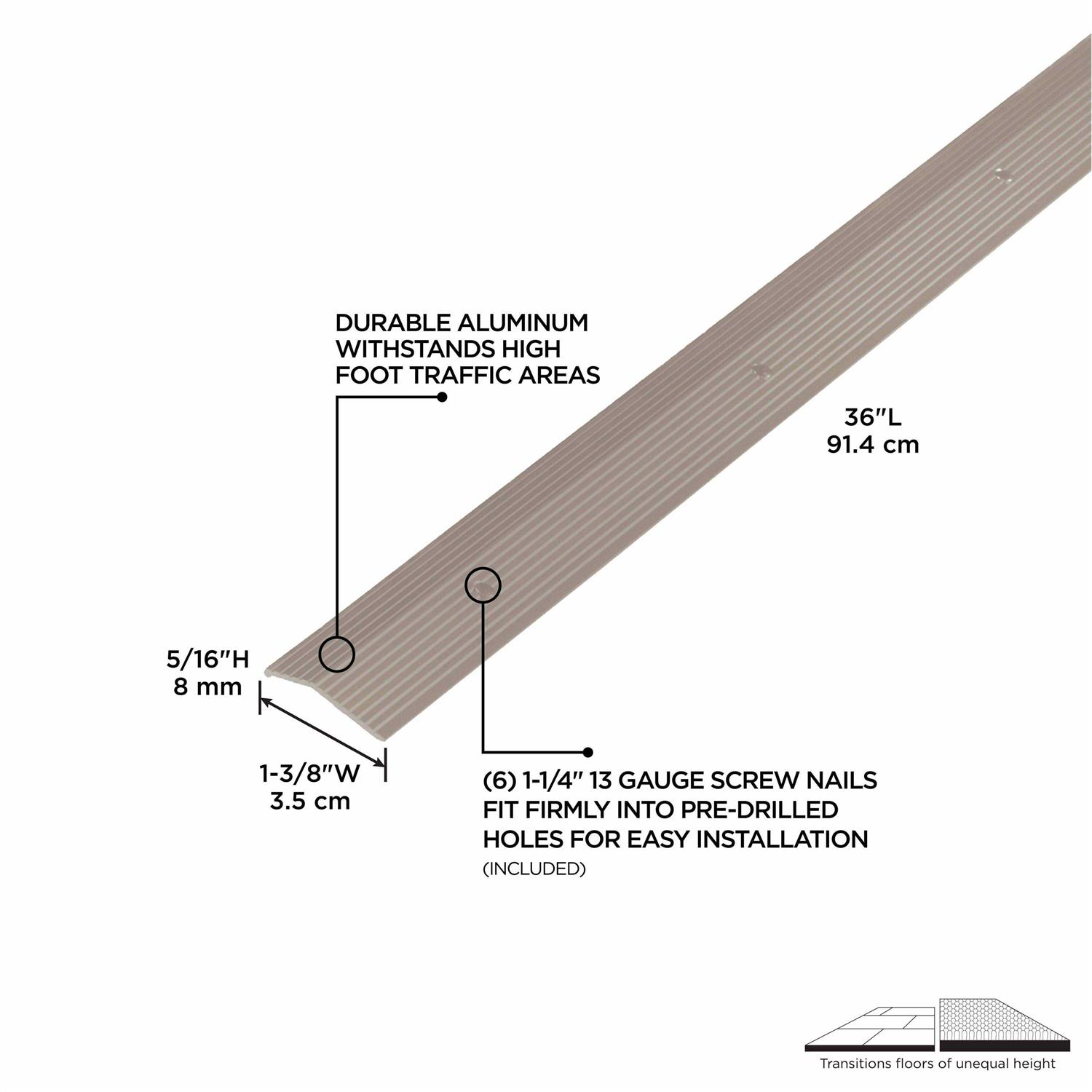 M-D 43854 Carpet Trim 36 in L - Cheap Fitting