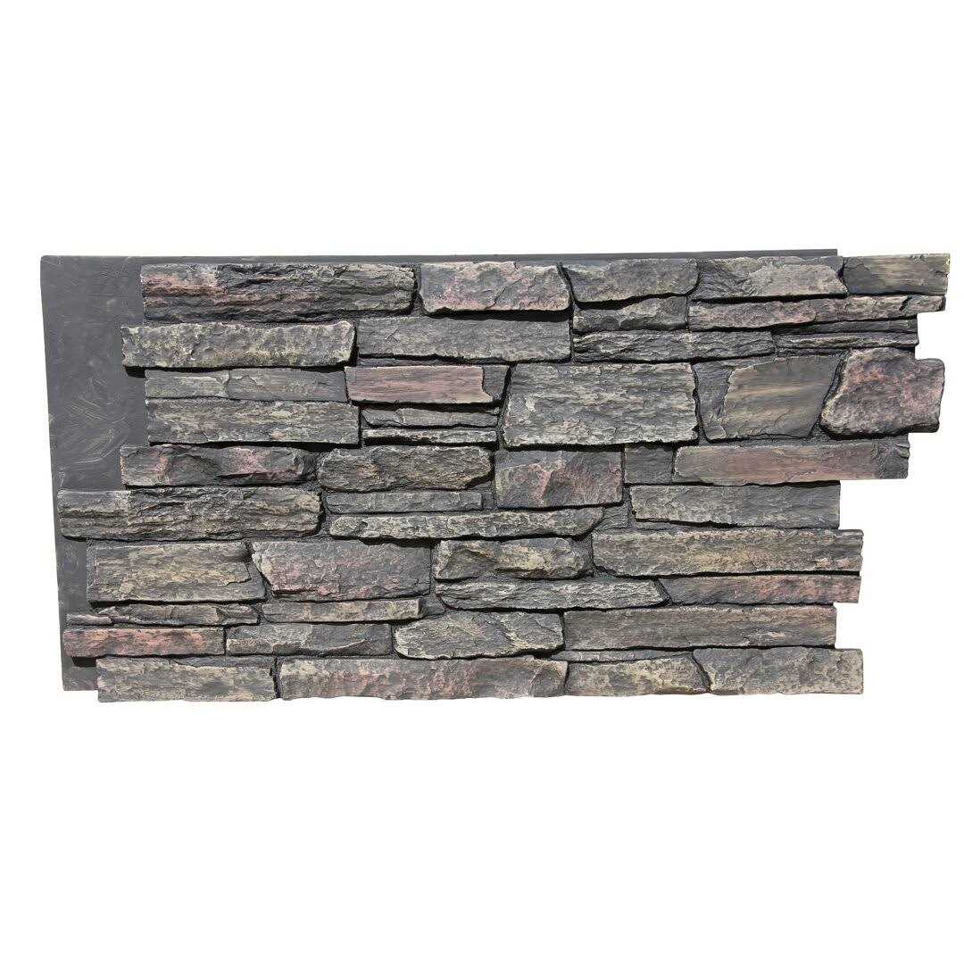TRITAN BP Ledge Stone 48 in. x 24.25 in. Polyurethane Interlocking Siding Panel - Cheap Fitting