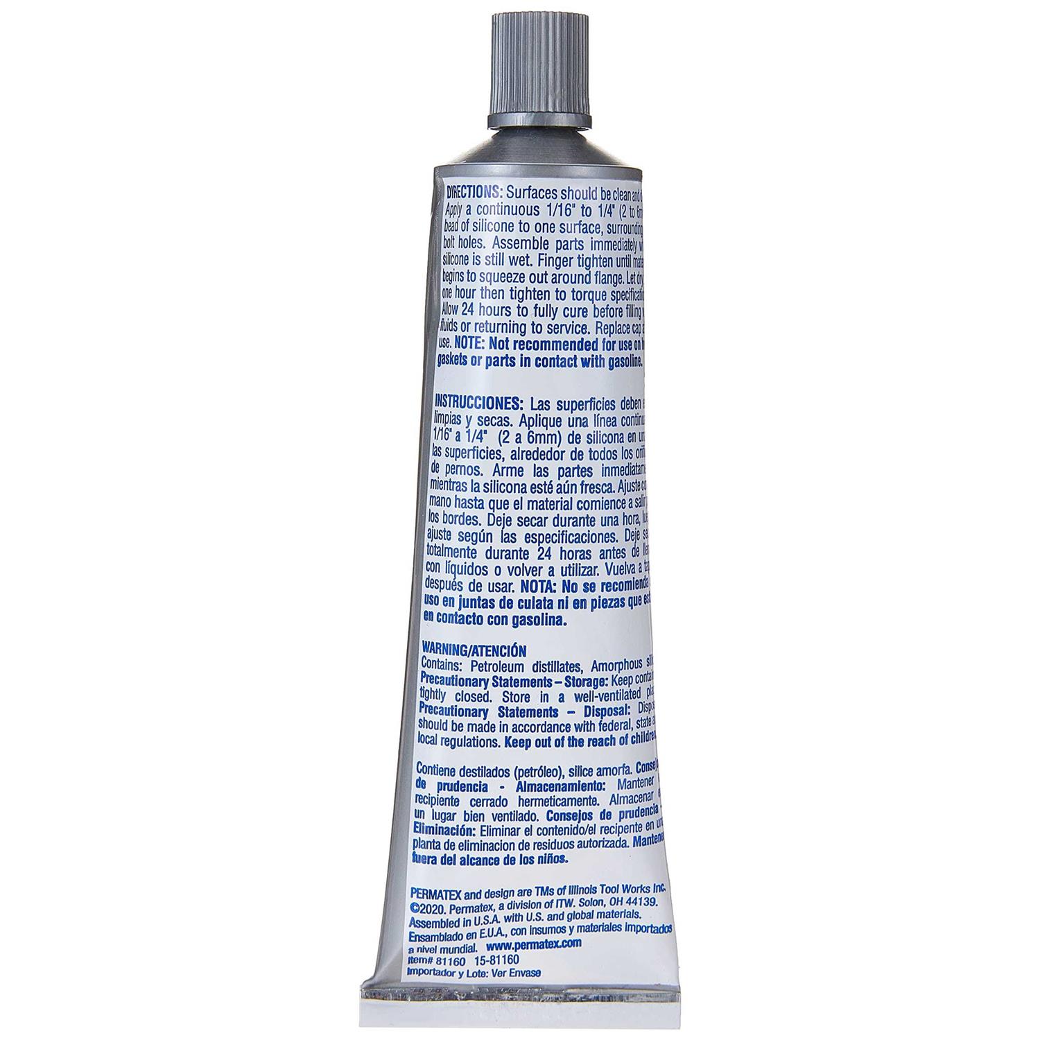 Permatex High-Temp Red RTV Silicone Gasket Maker - Cheap Fitting