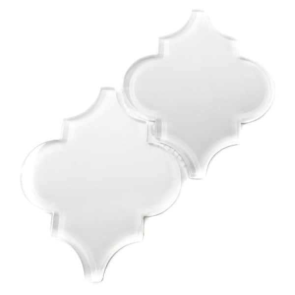 Glass Arabesque 4 x 5 Glass Novelty Tile Giorbello - Cheap Fitting