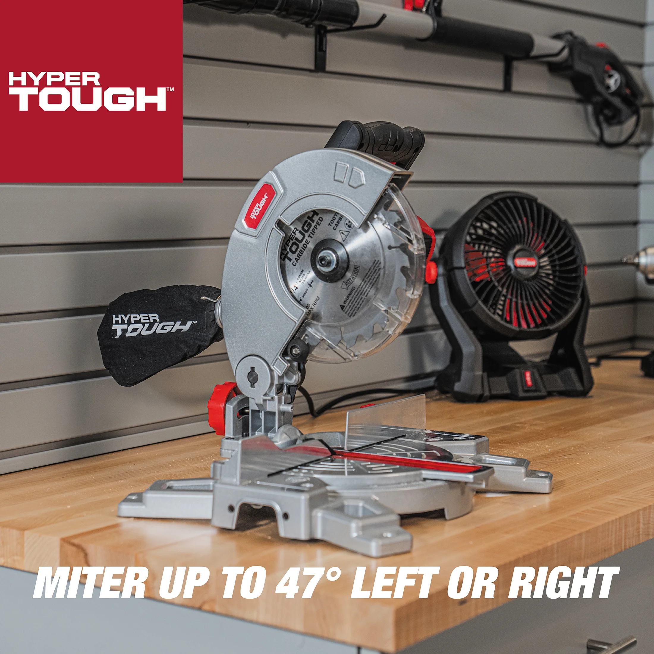 Hyper Tough 7 1/4 inch 9 Amp Miter Saw, 91006 - Cheap Fitting