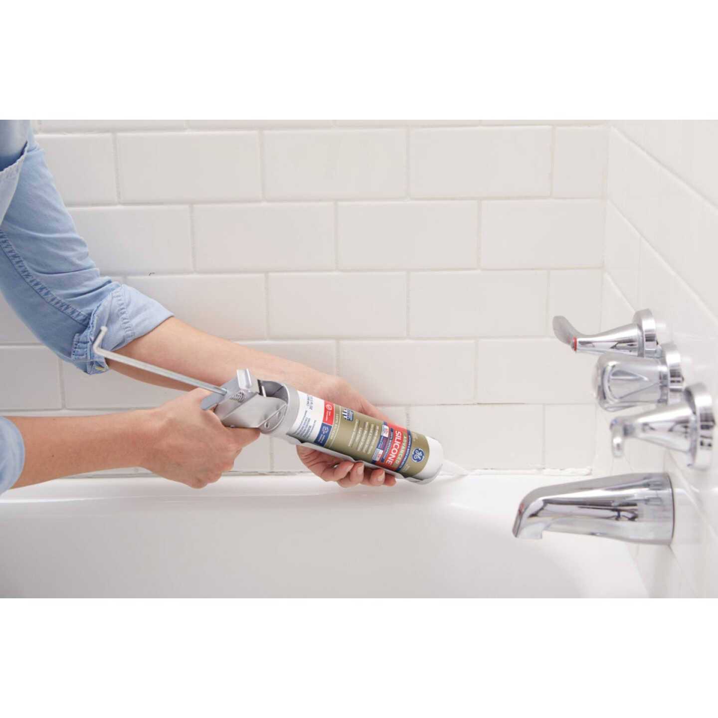 GE Advanced Silicone Kitchen Bath Sealant - Cheap Fitting
