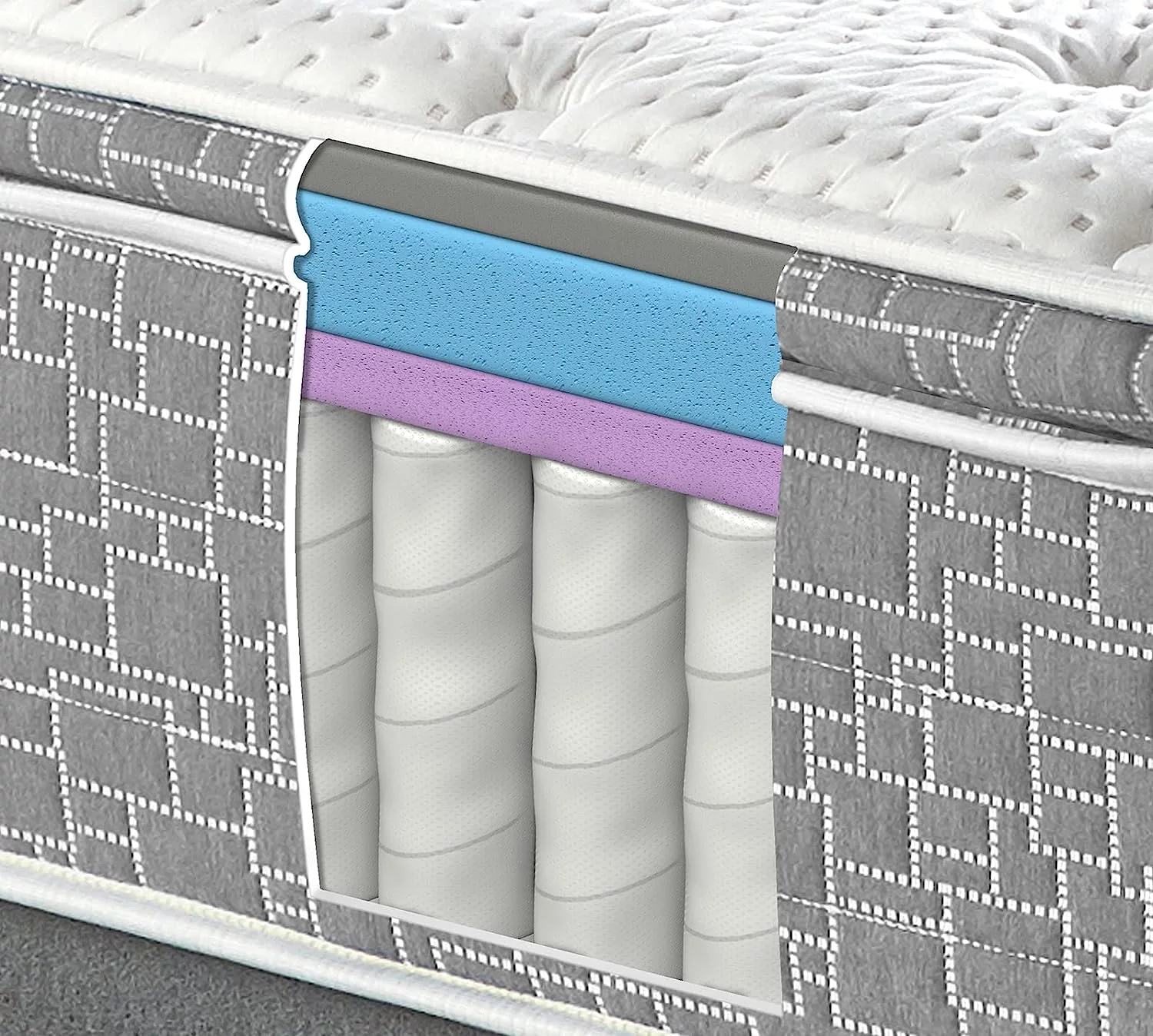 Tulo by Mattress Firm | 12 INCH Memory Foam Plus Coil Support Hybrid Mattress | Bed-in-A-Box | Plush Comfort | Queen - Cheap Fitting